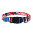 USA Flag Dog Collar - Patriotic American Pride Adjustable Pet Collar with Durable Buckle and Comfortable Design (Size L)
