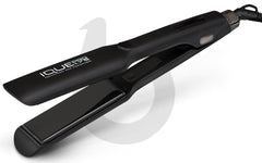 IQUE Hair Straightener and Curler 2 in 1 Flat Iron Hair Straightener Hair Styling Tools – Titanium Flat Iron with Ionic Function Adjustable Temperature – LCD Display Hair Curling Iron (1.75)