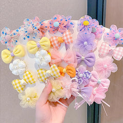 40pcs Flower Hair Ties with Bows Bow Hair Tie Kids Mini Hair Bows for Baby Girls Bow Hair Clips Tiny Small Flower Hair Clips Flower Clips Hair Bow Hair Clip Bow Clip Hair Bows Clips Hair Accessories