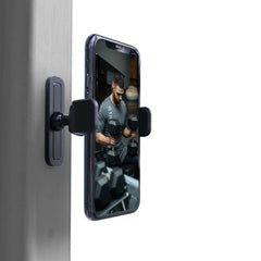 CutS Portable Magnetic Phone Holder for Gym 360 Degree Adjustable Phone Stand with Alloy Base Compatible with 4.7-6.5