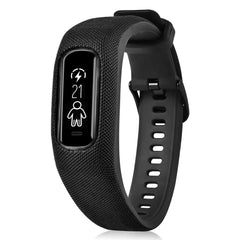 C2D JOY Strap TPU Wristband Compatible with Garmin vivosmart 4 Activity and Fitness Tracker (Black) Large
