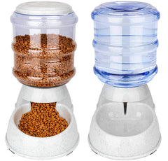 Automatic Pet Feederr Large11LGravity Feeder 3 Gallon/11L Gravity Dog Feeder Large Variety (Grizzly x2)