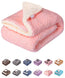 Fuzzy Dog Blanket or Cat Blanket or Pet Blanket Warm and Soft Plush Fleece Receiving Blankets for Dog Bed and Cat Bed Couch Sofa Travel and Outdoor Camping (Blanket (24" x 32") DW-Baby Pink)