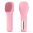 Facial Cleansing Brush Portable Waterproof Rechargeable Face Wash Brush Electric Deep Cleaning for Men & Women (Pink)