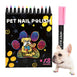 YurMemo Dog Nail Polish Pens 12 Colors Pet Nail Polish Kit DIY Pet Nail Art Quick Dry & Safe for DogCat Pig Other Small Animals
