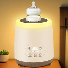 Chsuiwe Bottle Shaker with Night Light Electric Bottle Shaker Without Bubbles Bottle Mixer with 4 Shaking Modes Constant Temperature Milk Warm Keeping USB Charging Milk Bottle Shaker