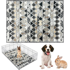 BNOSDM 91x63 Inches Rabbit Cage Liner Extra Large Washable Bunny Mats Reusable Floor Protect Rug with Anti Slip Bottom Pet Dog Playpen Pad for Rabbit Puppy Guinea Pig Ferret